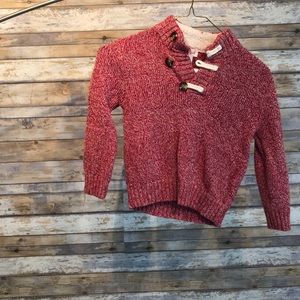 Cat & Jack red and cream sweater